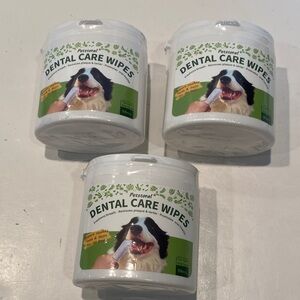 NIP Quantity 3 Petstoral Dental Care Wipes for Dogs or Cats
